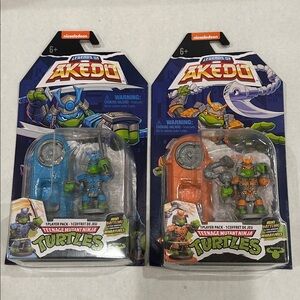Legends of Akedo TMNT Samurai Leo & Samurai Mikey Bundle – 2 Figures New